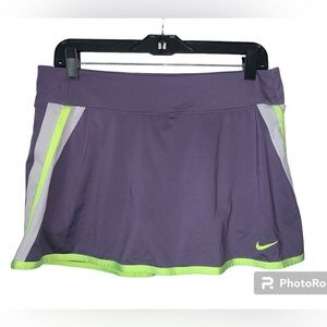 Nike‎ Dri-fit purple and green athletic mini skort size large